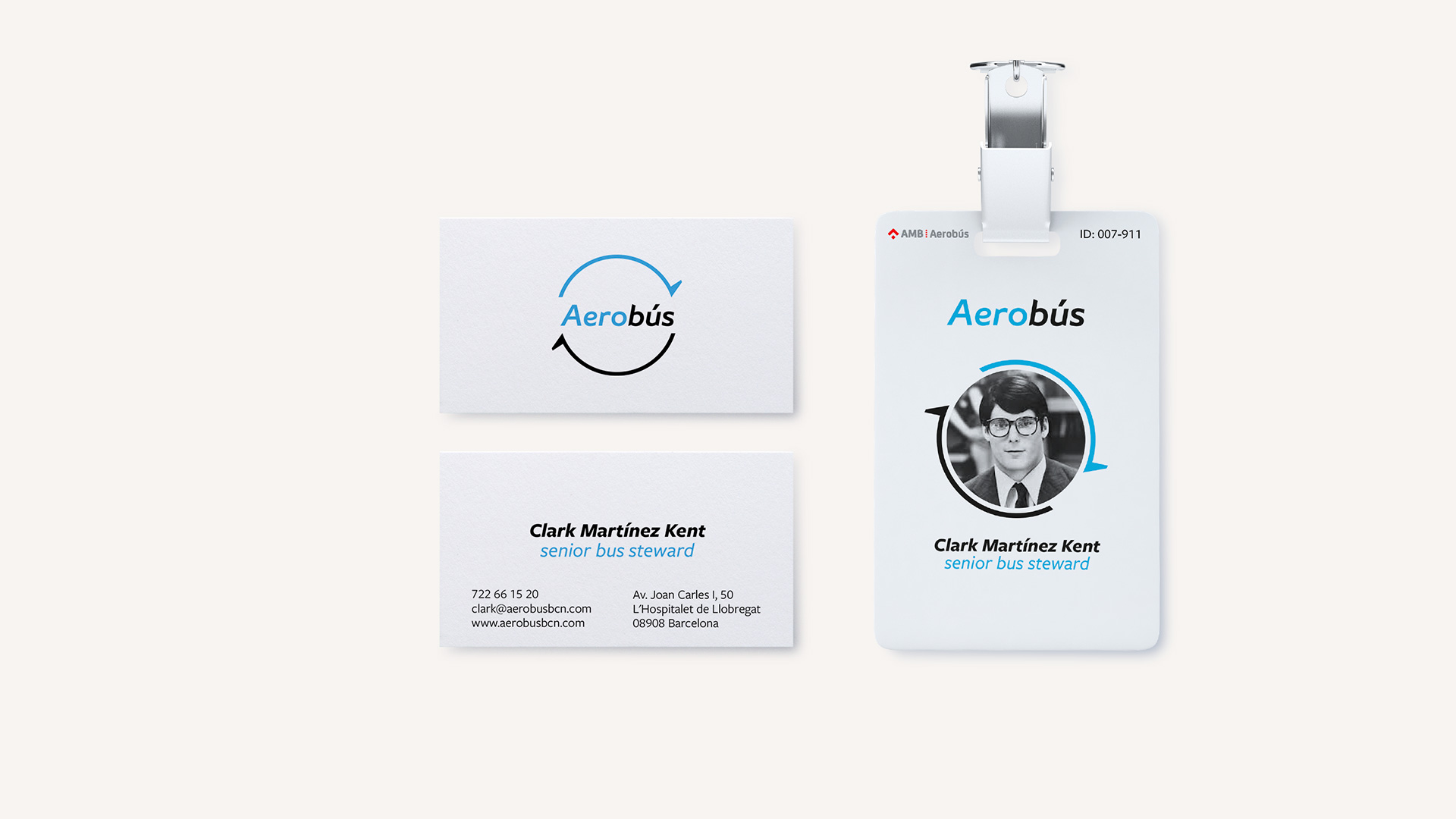 Brand identity for Aerobus Barcelona by FUERA