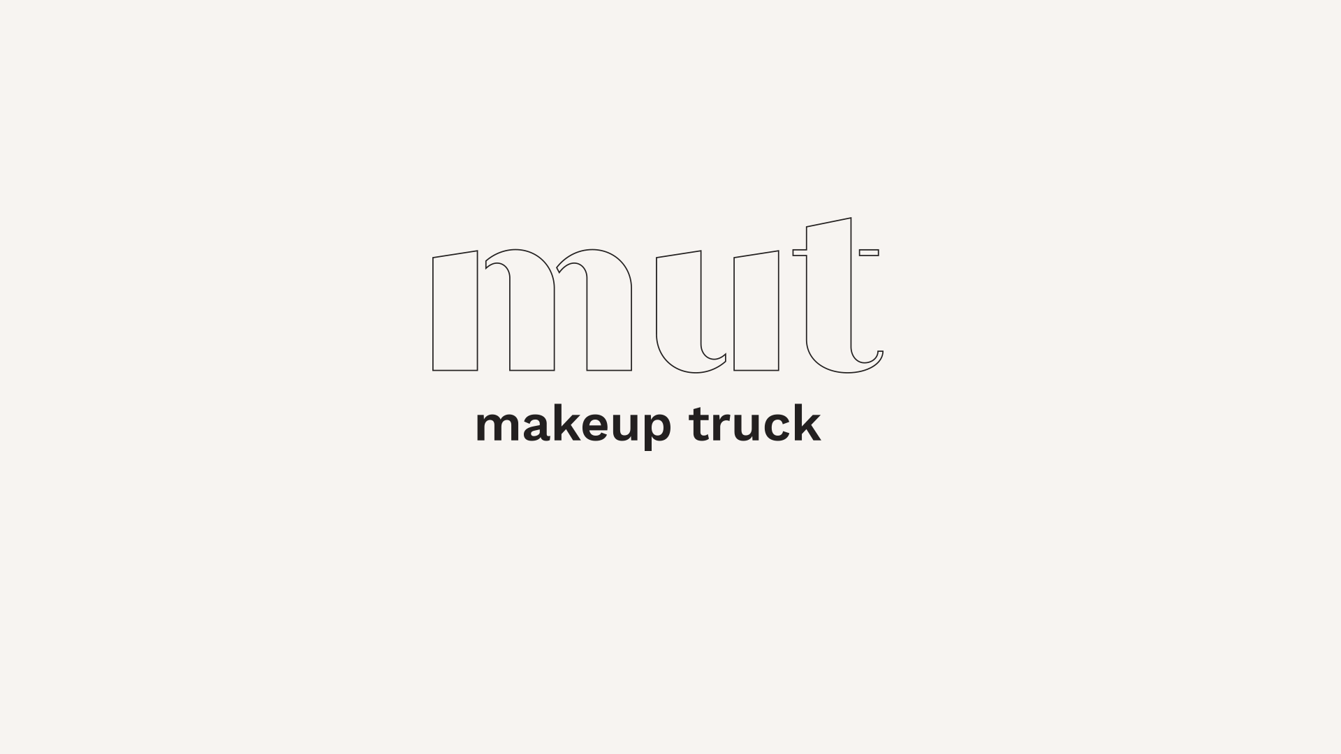 Brand identity for mut, a makeup truck from Buenos Aires, Argentina by FUERA